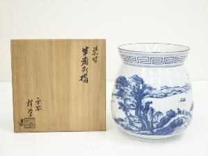 京焼　手塚祥堂造　祥瑞芋頭水指（共箱）